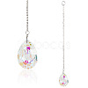 1Pc Transparent Glass Hanging Suncatchers AJEW-TADJ0001-02C-1