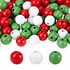 300Pcs 3 Colors Painted Natural Wood Beads WOOD-SZ0001-05-9