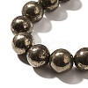 Natural Pyrite Beads Strands G-H059-A01-03-3