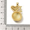 Rack Plating Brass with Cubic Zirconia Pendants and Enamel KK-Z086-04G-3