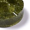 Resin with Natural Peridot Chip Stones Ashtray DJEW-F015-05C-3