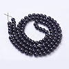 Painted Glass Bead Strands X-DGLA-S071-8mm-90-3