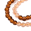 Transparent Glass Beads Strands GLAA-N074-01A-17-4