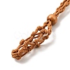 Braided Wax Rope Cord Macrame Pouch Necklace Making NJEW-J007-06-2