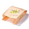 Rectangle with Leaf Pattern Paper Baking Bags CARB-K0001-01D-4