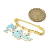 Sea Animals Alloy Enamel Pendants Brooch Pin JEWB-BR00114-4