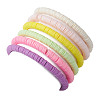 6Pcs 6 Color Polymer Clay Heishi Surfer Stretch Bracelets Set BJEW-JB09732-01-5