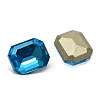 Faceted Rectangle K9 Glass Pointed Back Rhinestone Cabochons RGLA-A017-8x10mm-SM-4