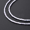 Glass Silk Stain Style Beads Strands GLAA-N047-001B-10-4
