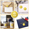 34 Sheets Self Adhesive Gold Foil Embossed Stickers DIY-WH0509-029-4