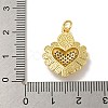 Brass Micro Pave Cubic Zirconia Pendants KK-N254-136B-G-3