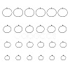 24Pcs 4 Size 316L Surgical Stainless Steel Hoop Earring Findings X1-STAS-ZZ0001-03EB-3