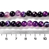 Natural Striped Agate/Banded Agate Beads Strands G-Z060-A01-A12-5