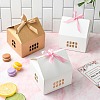 20 Sets 2 Colors House Shape Paper Jewelry Storage Gift Box CON-CJ0001-23-5