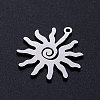 Tarnish Resistant 201 Stainless Steel Pendants STAS-S105-JN382-1-2