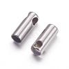 Tarnish Resistant 201 Stainless Steel Cord Ends X-STAS-S028-30-2