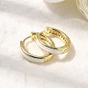 Brass Micro Pave Clear Cubic Zirconia Hoop Earrings EJEW-K276-11G-02-2