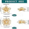24Pcs 2 Style Brass Beads FIND-FH0004-18-4