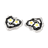 Alloy Enamel Pendants ENAM-D050-12P-3