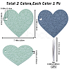2Pcs 2 Colors Silicone Hot Mats for Hot Dishes AJEW-GF0008-29A-2