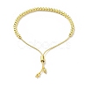 Rack Plating Brass Round Bead Slider Bracelets for Women LS-BJEW-M232-01G-A-2