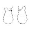Tarnish Resistant 304 Stainless Steel Hoop Earring Findings STAS-S117-008B-01-2