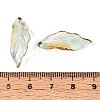 Baking Paint Transparent Glass Pendants DGLA-N014-02C-3