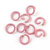 Spray Painted Iron Open Jump Rings IFIN-F149-F11-1