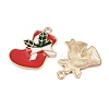 Christmas Alloy Enamel Pendants ENAM-G234-01J-3