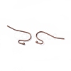 Brass Earring Hooks for Earring Designs KK-M142-01R-RS-2
