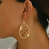 201 Stainless Steel Dangle Earrings FS-WGC9A22-01-3
