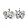 Brass with Glass Rhinestone Charms KK-H455-17P-1