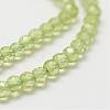 Natural Peridot Bead Strands G-P271-3mm-12-4