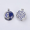 Natural Lapis Lazuli Kitten Pendants X-G-K234-D15-2