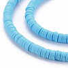 Handmade Polymer Clay Bead Strands X-CLAY-T002-4mm-65-3