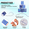 6Rolls 6 Styles Segment Dyed Polyester Thread NWIR-TA0001-47C-3