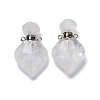 Natural Quartz Crystal Perfume Bottle Pendants G-D058-11P-03-1