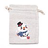 Christmas Cotton Cloth Storage Pouches ABAG-M004-02M-1