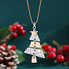 Christmas Tree Alloy Pendant Necklaces for Women WG3F9DA-02-1