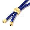 Twisted Nylon Cord Silder Bracelets DIY-B066-03G-05-3