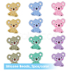 12Pcs 6 Colors Food Grade Eco-Friendly Silicone Beads SIL-HY0001-11-3