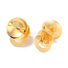 Rack Plating Brass Stud Earring Settings KK-F090-15G-03-2