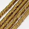 Electroplate Non-magnetic Synthetic Hematite Beads Strands G-J165-4mm-02-1