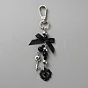 Butterfly with Skull & Heart Alloy Keychain KEYC-WH20026-02P-1