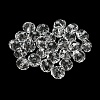 Transparent Electroplate Glass Beads GLAA-L046-02H-2