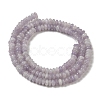 Natural Lepidolite/Purple Mica Stone Beads Strands G-K343-C03-02-3