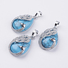 Natural & Synthetic Mixed Stone Pendants G-E442-04-2