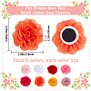 8Pcs 8 Colors Polyester Flower Ornament Accessories DIY-GF0010-64B-2