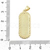 Brass Micro Pave Cubic Zirconia Pendants KK-I723-13G-3