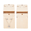 Wood Earring Display Card with Hanging Hole DIY-WH0320-20F-1